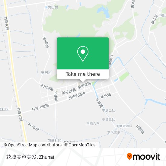 花城美容美发 map