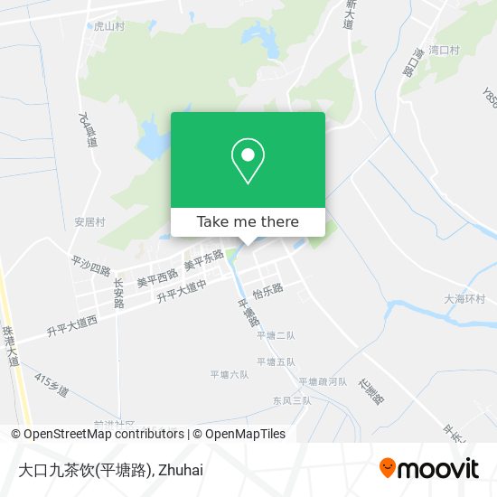 大口九茶饮(平塘路) map