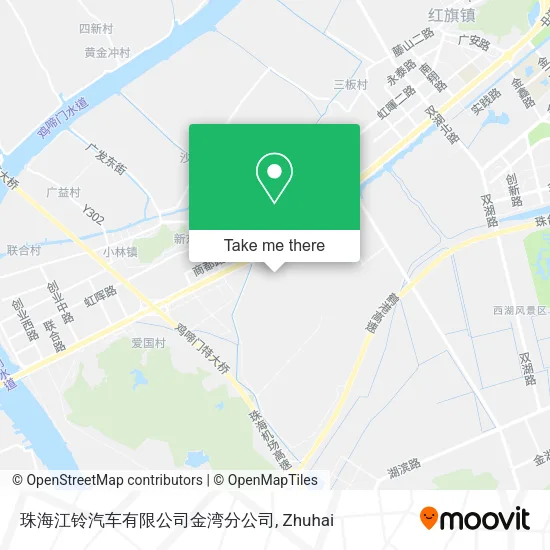 珠海江铃汽车有限公司金湾分公司 map