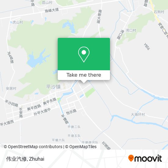 伟业汽修 map