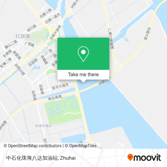 中石化珠海八达加油站 map