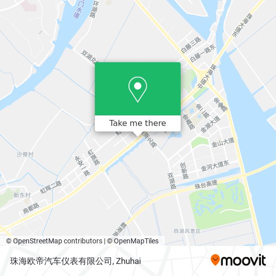 珠海欧帝汽车仪表有限公司 map