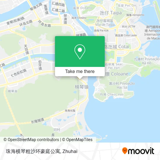 珠海横琴粗沙环豪庭公寓 map