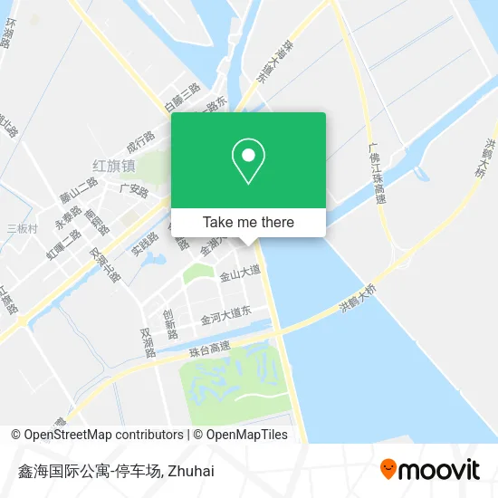 鑫海国际公寓-停车场 map