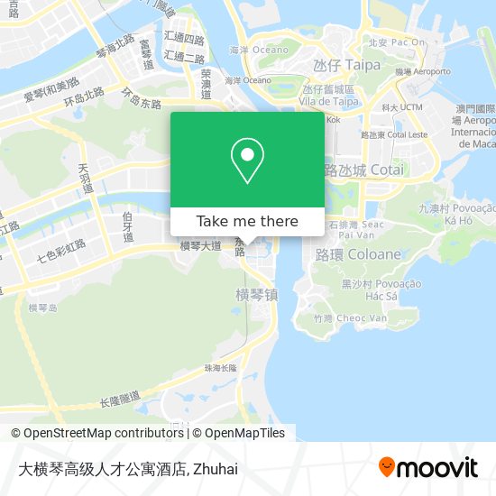 大横琴高级人才公寓酒店 map