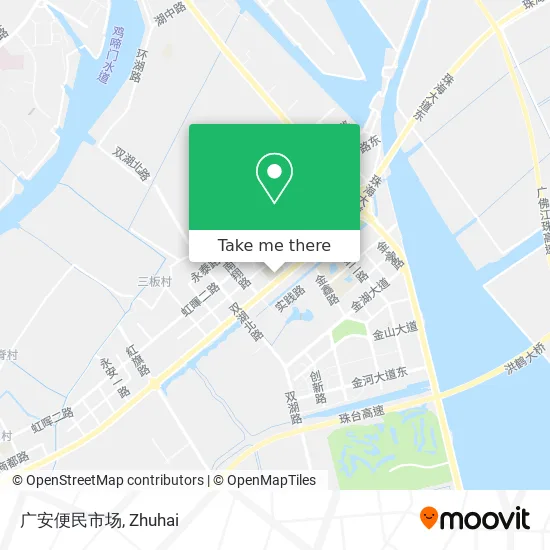 广安便民市场 map