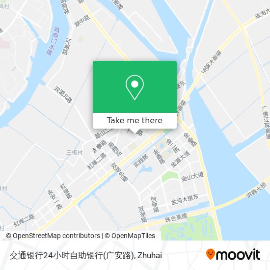 交通银行24小时自助银行(广安路) map