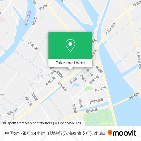 中国农业银行24小时自助银行(珠海红旗支行) map