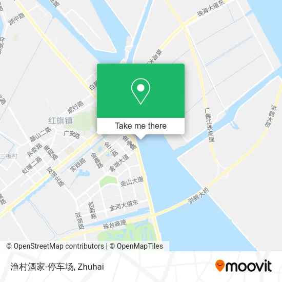 渔村酒家-停车场 map