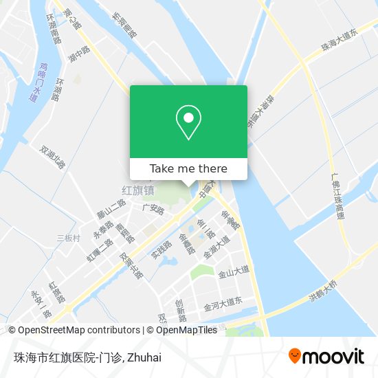 珠海市红旗医院-门诊 map