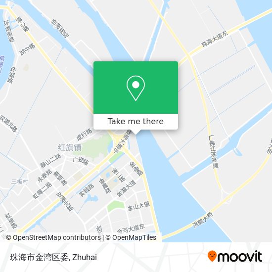 珠海市金湾区委 map
