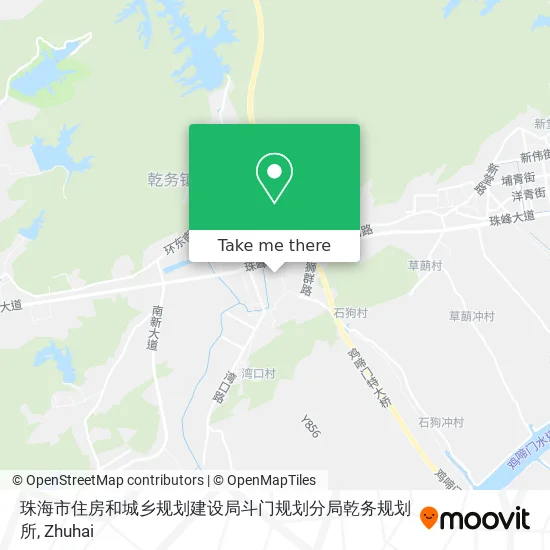 珠海市住房和城乡规划建设局斗门规划分局乾务规划所 map