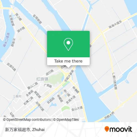 新万家福超市 map