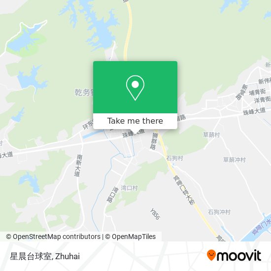星晨台球室 map