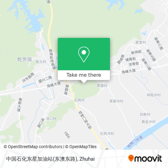 中国石化东星加油站(东澳东路) map