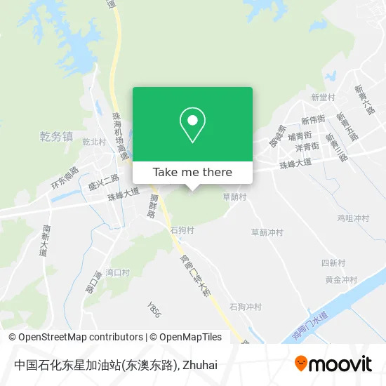 中国石化东星加油站(东澳东路) map