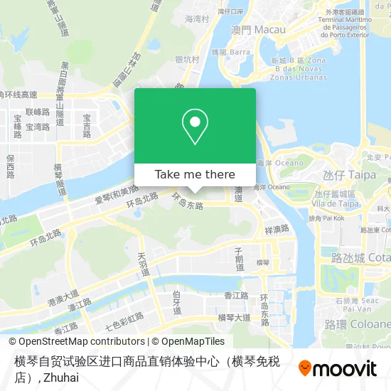 横琴自贸试验区进口商品直销体验中心（横琴免税店） map