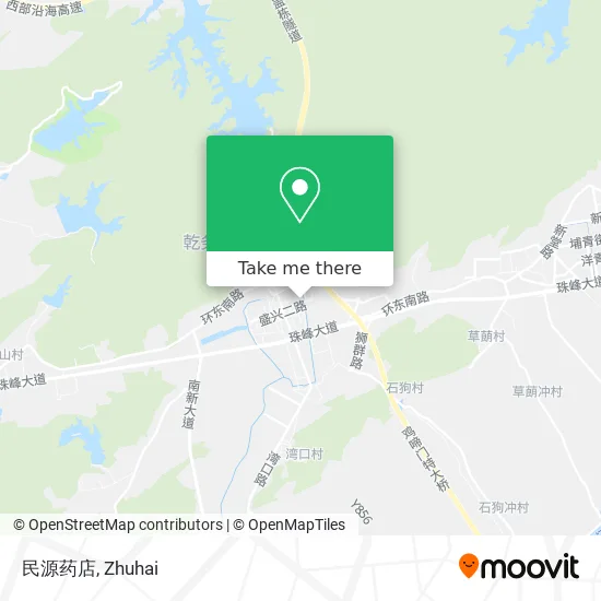 民源药店 map