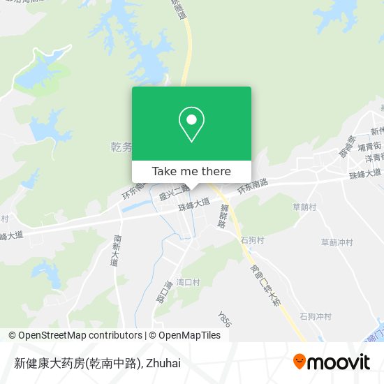 新健康大药房(乾南中路) map