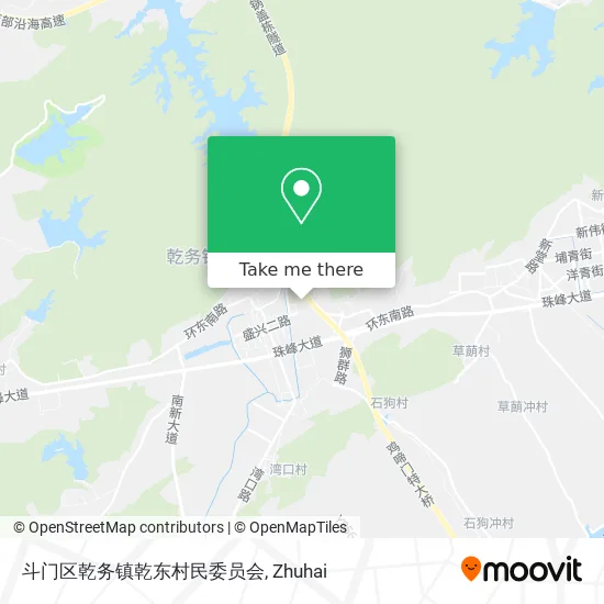 斗门区乾务镇乾东村民委员会 map