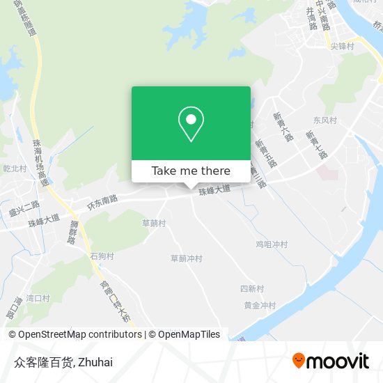 众客隆百货 map