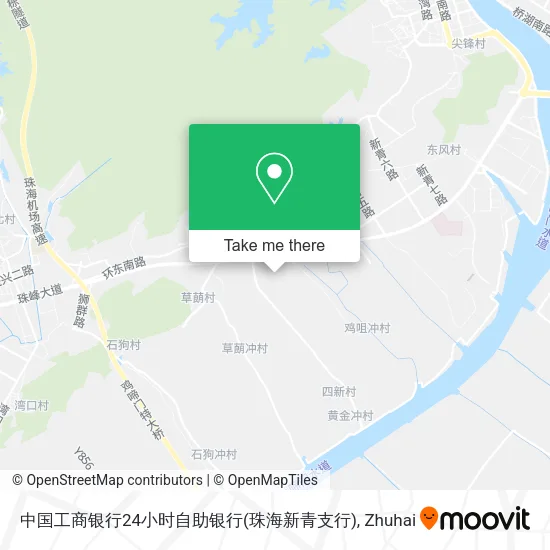 中国工商银行24小时自助银行(珠海新青支行) map
