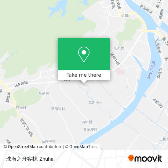 珠海之舟客栈 map