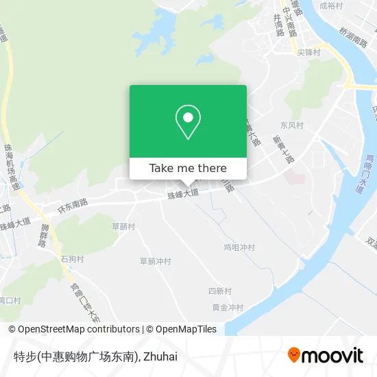 特步(中惠购物广场东南) map