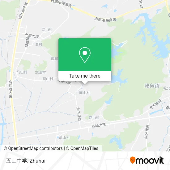 五山中学 map