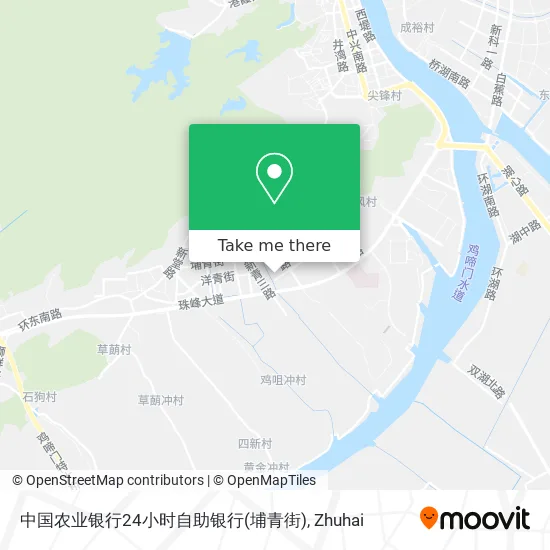 中国农业银行24小时自助银行(埔青街) map