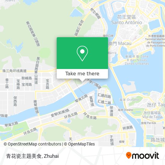 青花瓷主题美食 map