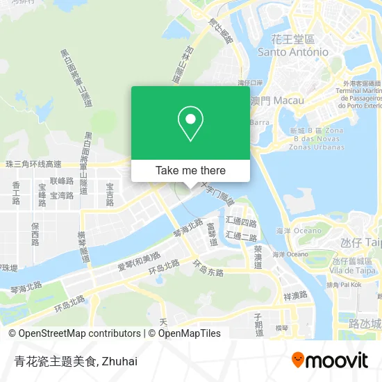 青花瓷主题美食 map