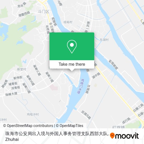 珠海市公安局出入境与外国人事务管理支队西部大队 map