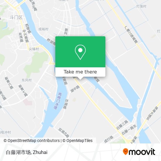 白藤湖市场 map