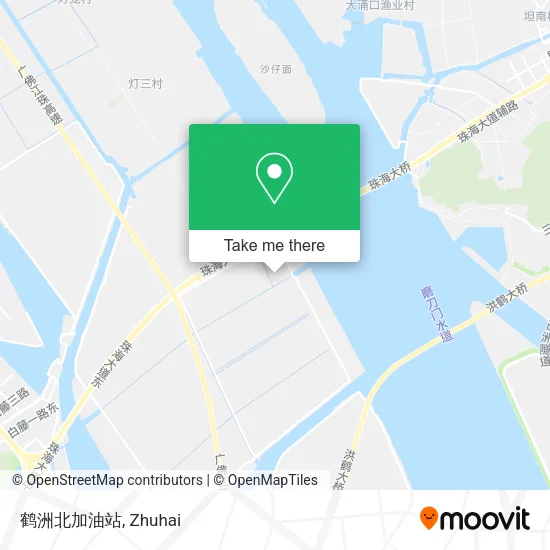 鹤洲北加油站 map