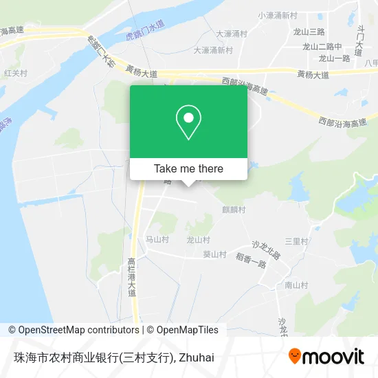 珠海市农村商业银行(三村支行) map