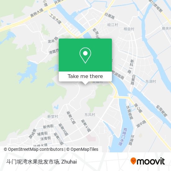 斗门坭湾水果批发市场 map