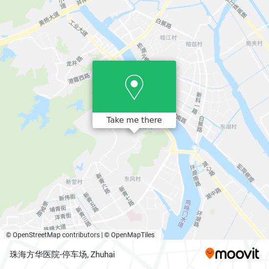 珠海方华医院-停车场 map