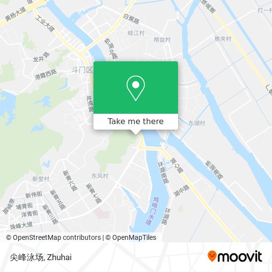 尖峰泳场 map