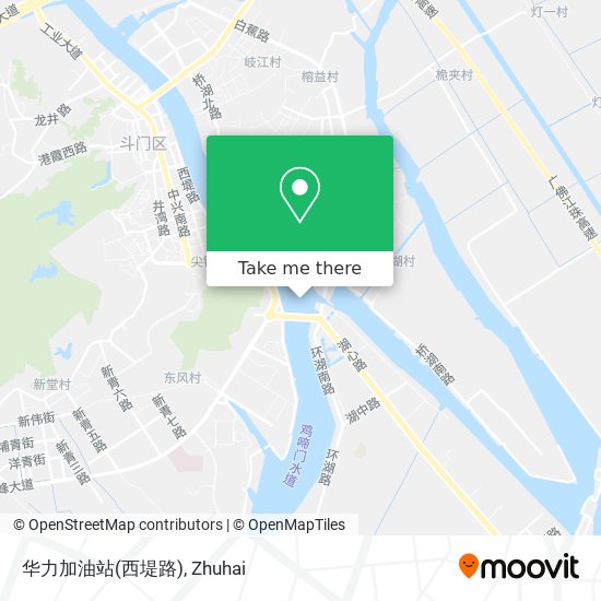 华力加油站(西堤路) map