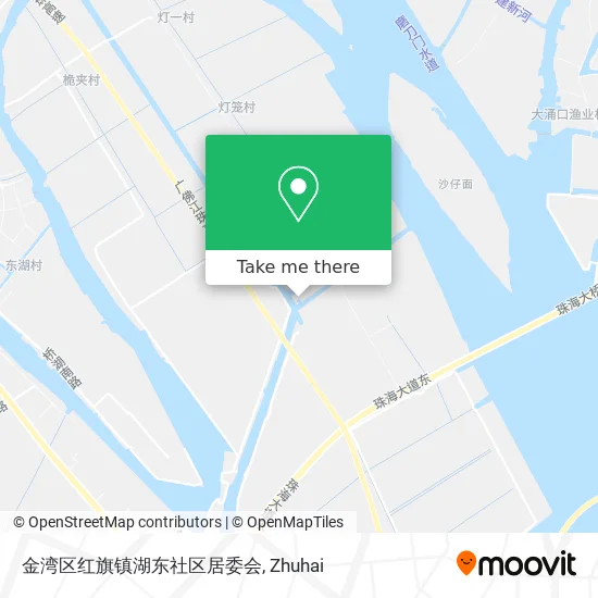 金湾区红旗镇湖东社区居委会 map