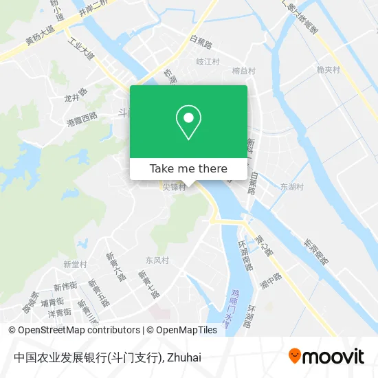 中国农业发展银行(斗门支行) map