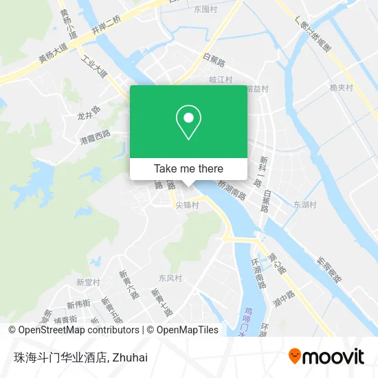 珠海斗门华业酒店 map