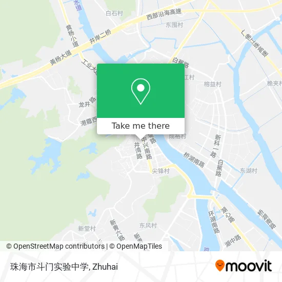 珠海市斗门实验中学 map