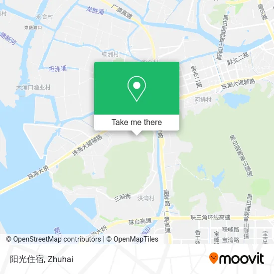 阳光住宿 map
