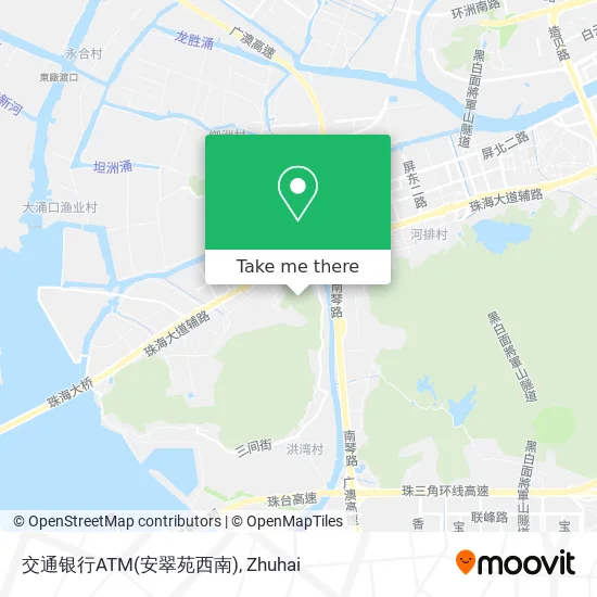 交通银行ATM(安翠苑西南) map