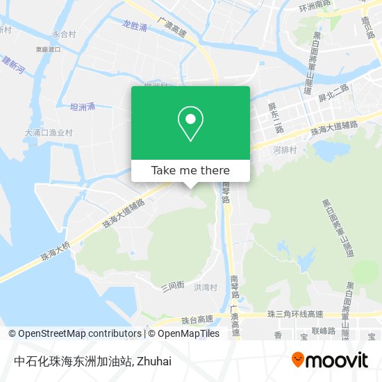 中石化珠海东洲加油站 map