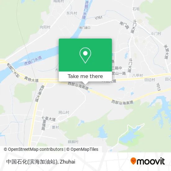 中国石化(滨海加油站) map