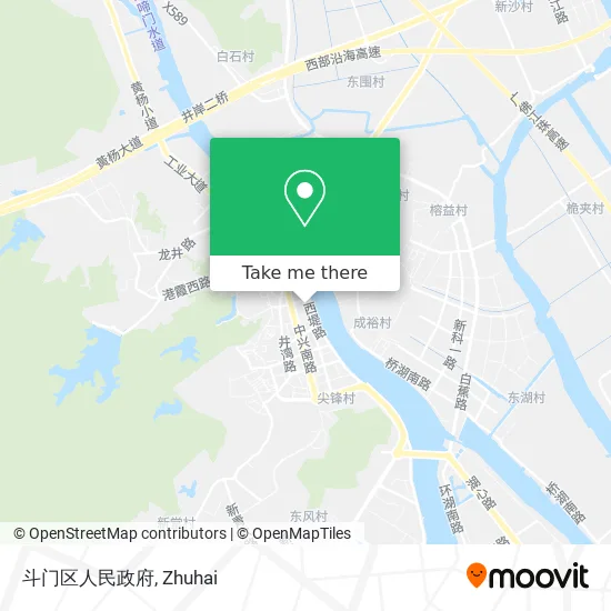 斗门区人民政府 map