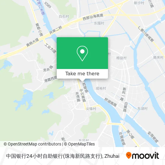 中国银行24小时自助银行(珠海新民路支行) map